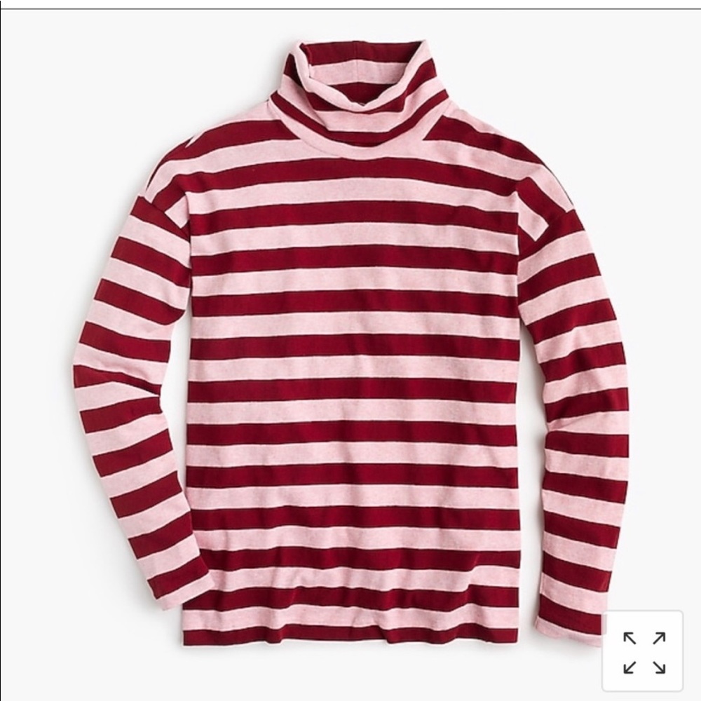 Jcrew deck striped turtleneck